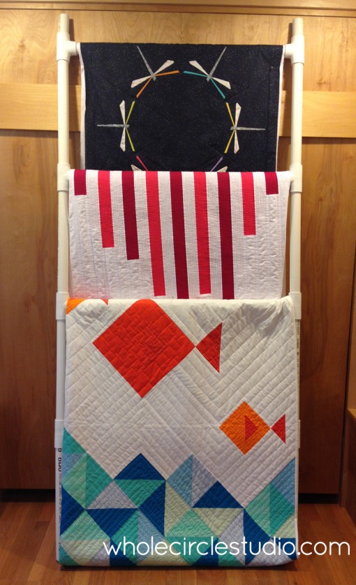 quilt ladder mockup made to confirm measurements