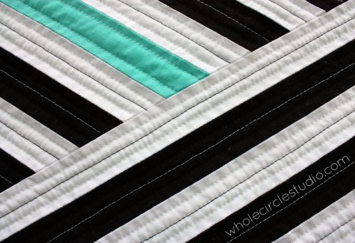 Detail of Cabana quilt. Designed, pieced and quilted by Sheri Cifaldi-Morrill | wholecirclestudio.com