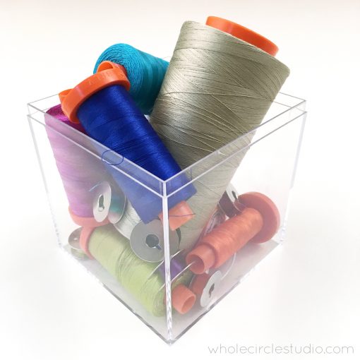 Is there anything more beautiful than a rainbox box of thread? Here is part of my Aurifil thread collection. 