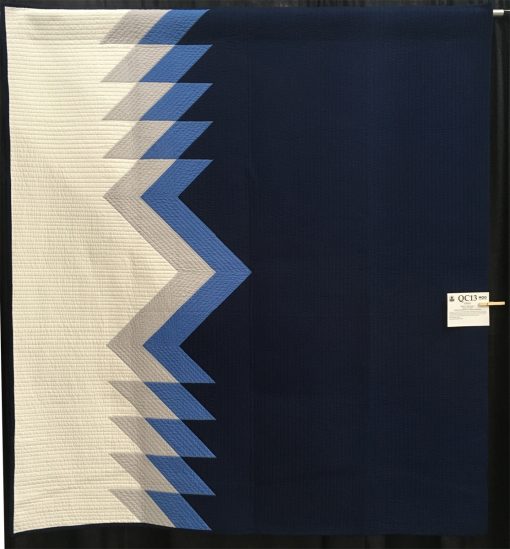 "Cielo" by Kristi A. Schroeder. Use of Negative Space Modern Quilt