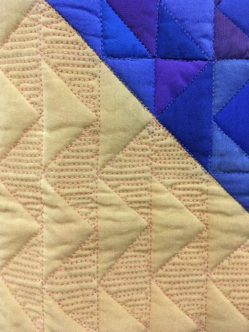 detail of "Opposites" by Katherine Jones. Category: American Patchwork & Quilting Flying Geese Quilt Challenge modern quilt
