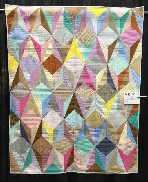 "Aura" by Nydia S. Kehnle. Quilted by Gina Pina. Category: Piecing Modern Quilt