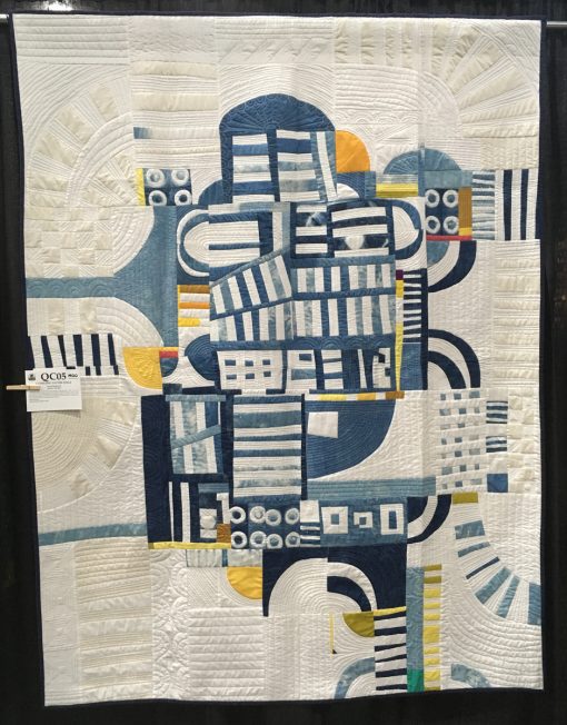 "Clinging to the Edge" by Irene Roderick. Category: Improvisation Modern Quilt.