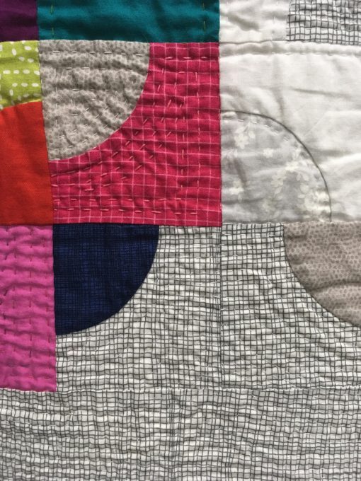 detail of "Mod Drunk" by Wanda A. Dotson. Category: Modern Traditionalism Modern Quilt
