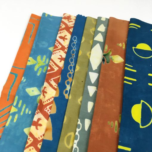 Tie One On, modern batik collection by Scott Hansen, Blue Nickel Studio, for Banyon Batiks