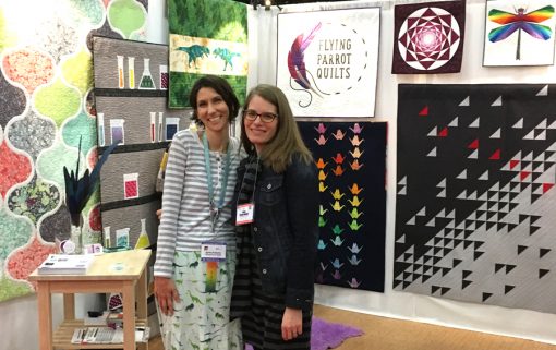 Sylvia Schaefer and Sheri Cifaldi-Morrill of Whole Circle Studio at International Fall Quilt Market 2017