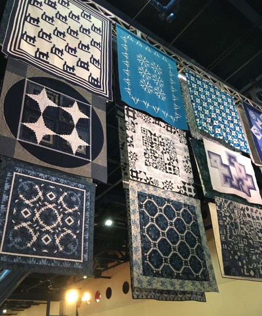 Sapphire Celebration, a special quilt exhibit from 2019 International Quilt Festival in Houston, Texas.