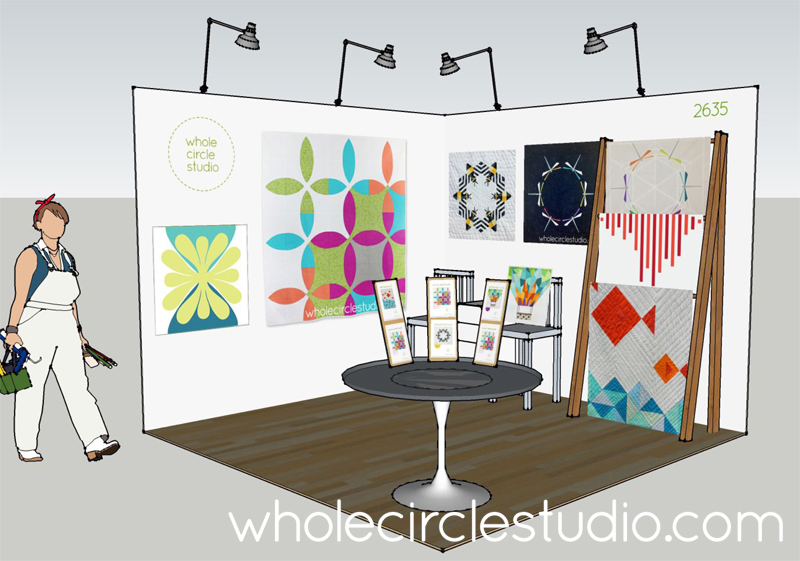 rendering of Whole Circle Studio booth