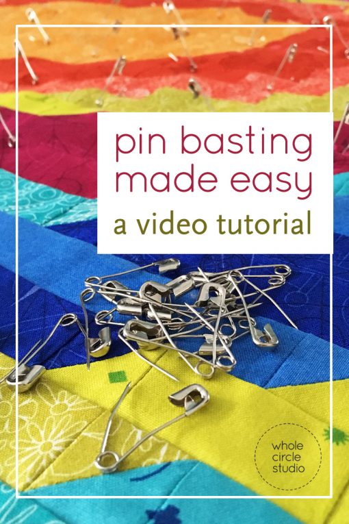 quilt, tutorial, video, tips, basting, pin basting, quilt sandwich, safety pins, how to make a quilt, quilting, modern quilting, 