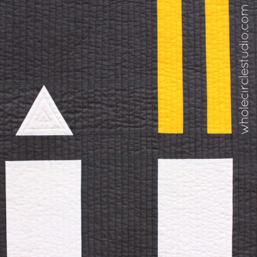 Road Work quilt pattern by Sheri Cifaldi-Morrill | whole circle studio.Perfect for a kid's bed, a play room or to use at a car show. Instructions for 4 sizes. shop.wholecirclestudio.com