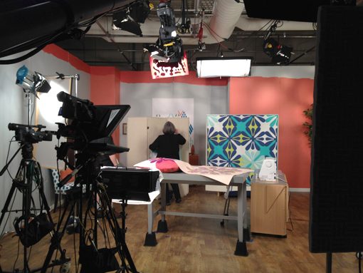 On the set of Fresh Quilting Season 2: Designing your own Hawaiian inspired patterns by Sheri Cifaldi-Morrill | Whole Circle Studio