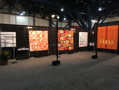 Modern Quilt Showcase at International Quilt Market and Festival, 2017 in Houston, Texas. Photo 1