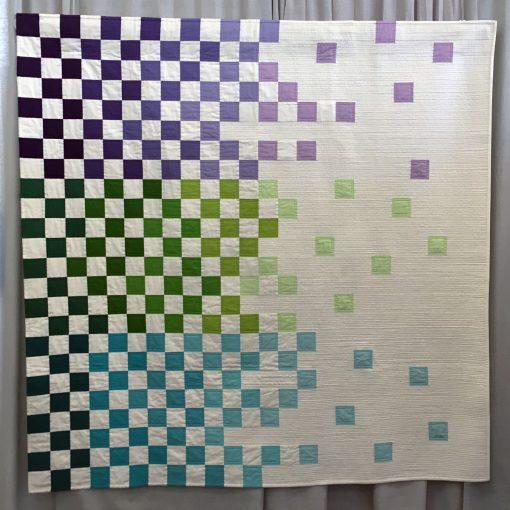 QuiltCon | QuiltCon 2018 | Racing Fade | quilt | beginner | modern quilt | race car | flag | solid fabric