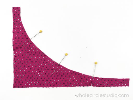 tutorial for sewing curves by Whole Circle Studio
