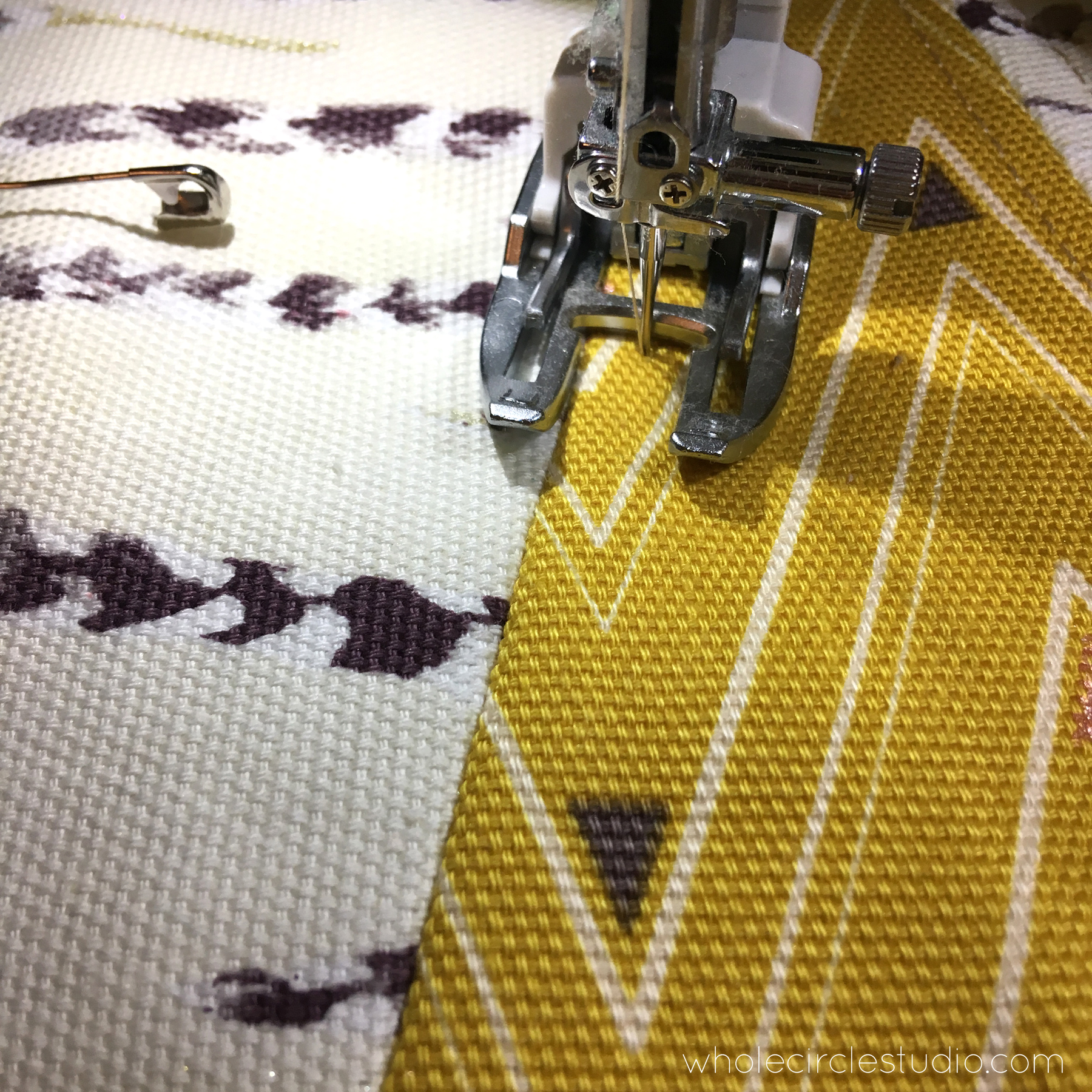 reversible wedge table runner pattern - whole circle studio