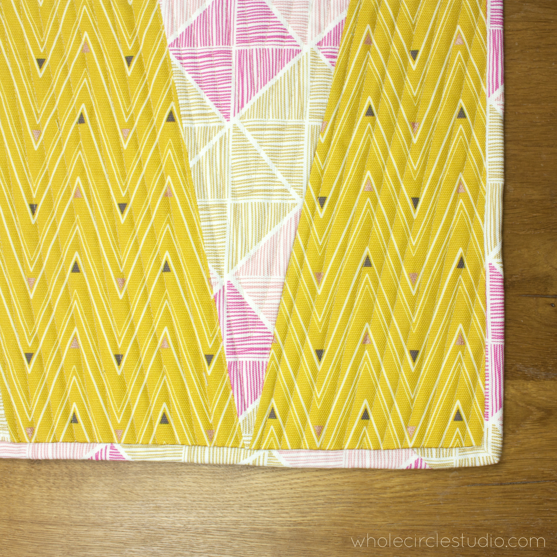 reversible wedge table runner pattern - whole circle studio