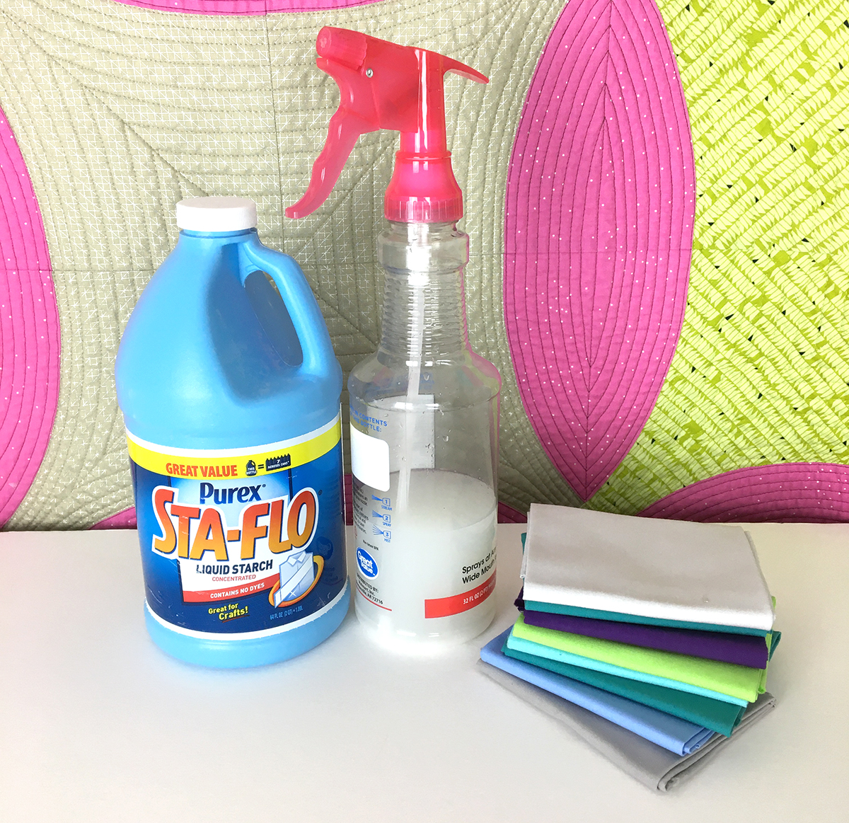 Tutorial + Tips Using Starch to Make Piecing Your Quilts Easier