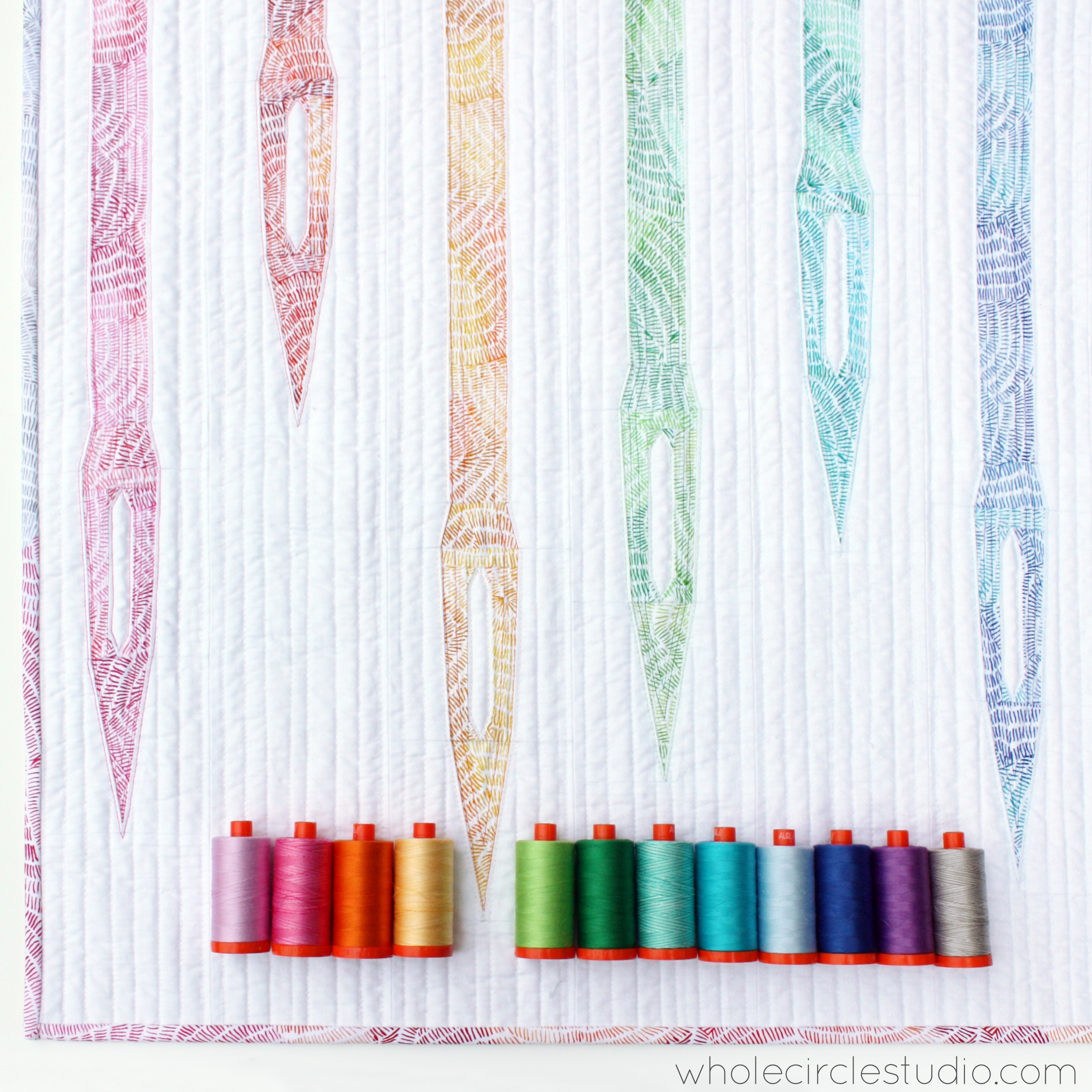 Sew Speedy mini quilt, an easy foundation paper piecing (FPP) pattern available as a PDF download