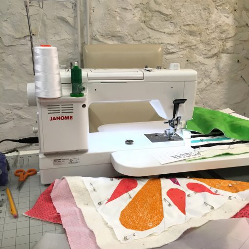 quilting set up with the Janome 6700p