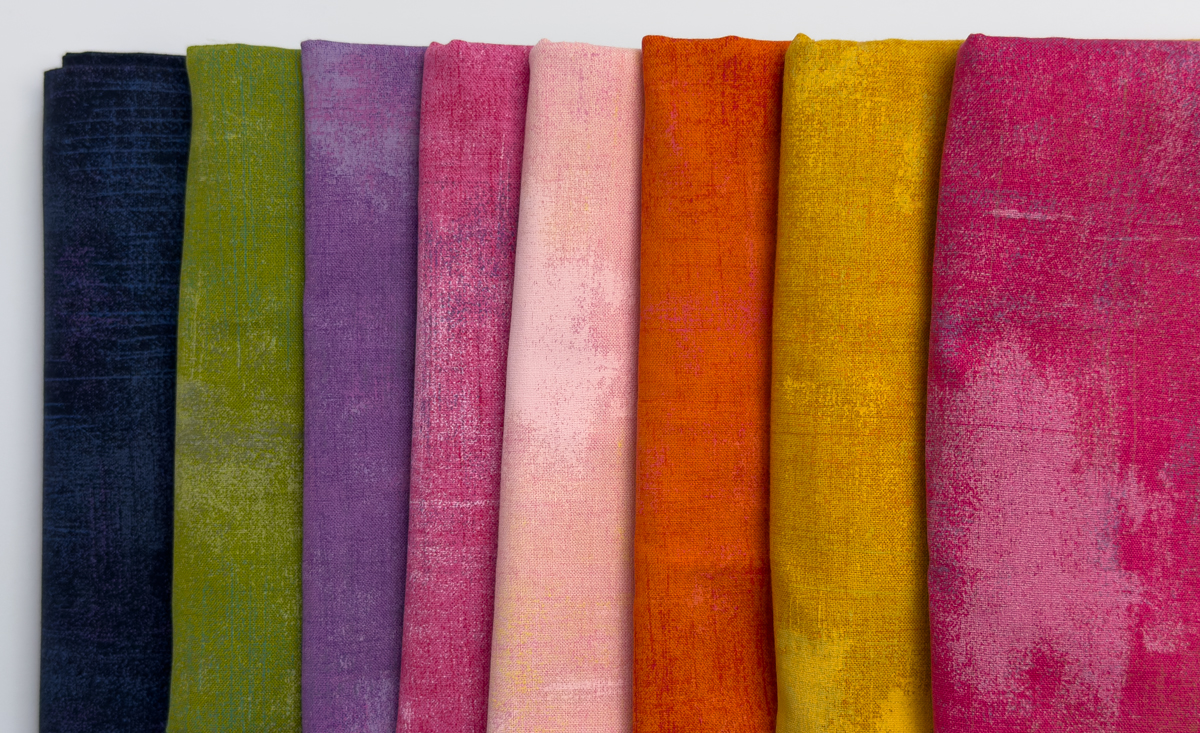 stack of colorful fabric